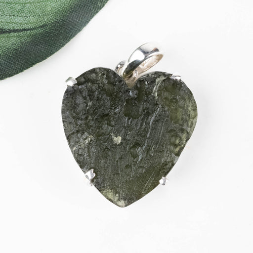 Moldavite Heart Pendant 8.22 g 33x24mm - InnerVision Crystals