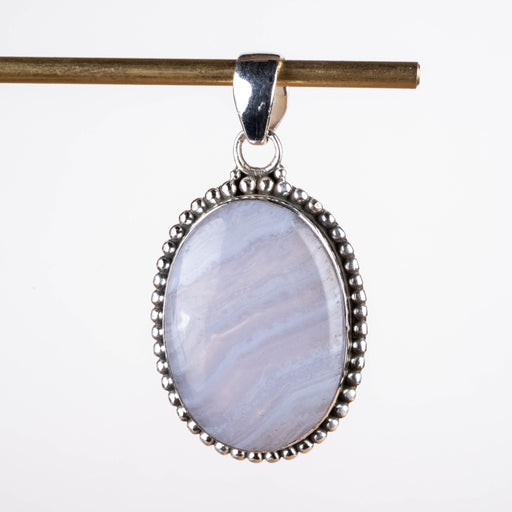 Blue Lace Agate Pendant 8 g 42x22mm - InnerVision Crystals