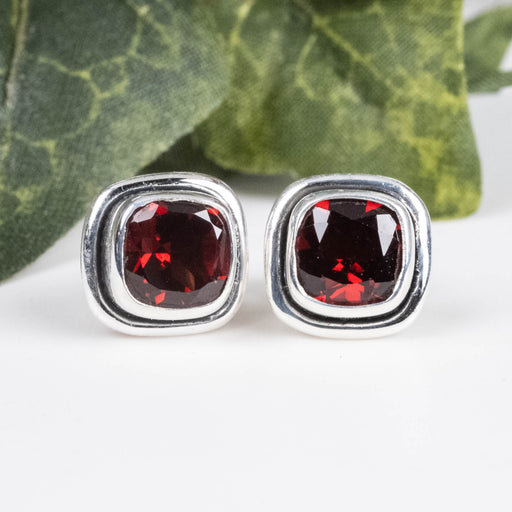 Garnet Earrings 6mm - InnerVision Crystals