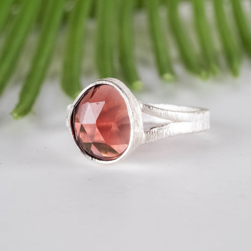 Garnet Ring 10x8mm Size 6.5 - InnerVision Crystals