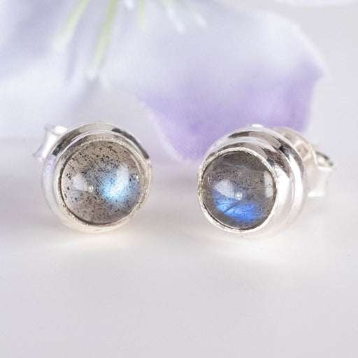 Labradorite Earrings 5mm - InnerVision Crystals