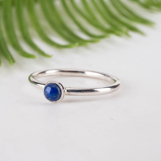 Lapis Lazuli Ring 4mm Size 9 - InnerVision Crystals