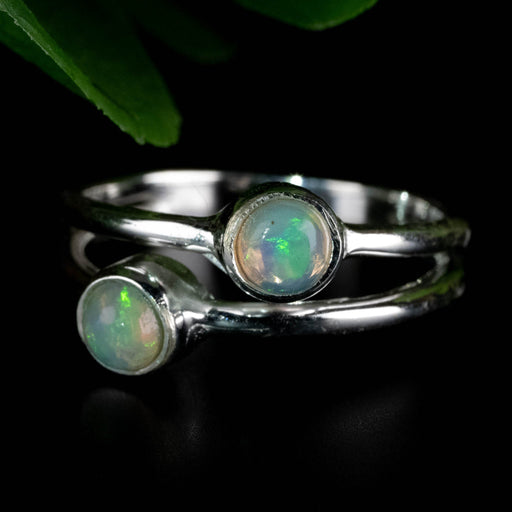 Opal Ring 4mm Size 6.5 - InnerVision Crystals
