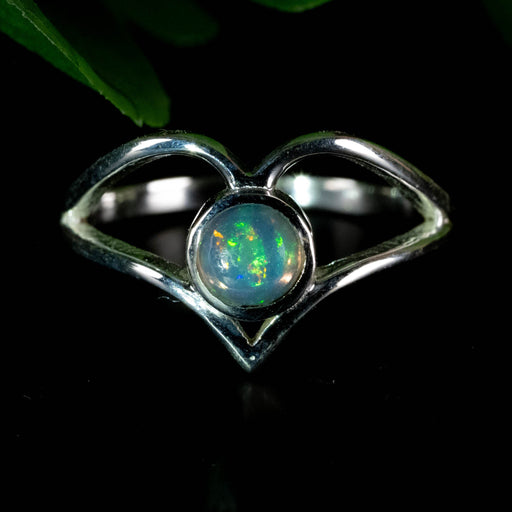 Opal Ring 5mm Size 7.5 - InnerVision Crystals