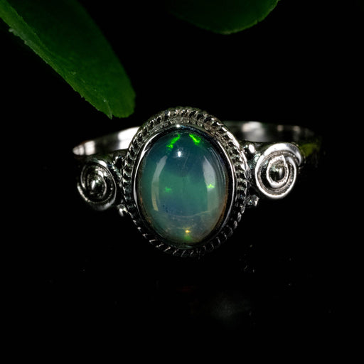 Opal Ring 8x4mm Size 7.5 - InnerVision Crystals