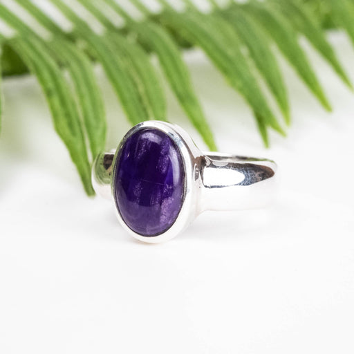 Sugilite Ring 10x7mm Size 6 - InnerVision Crystals
