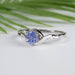 Tanzanite Ring 5x4mm - InnerVision Crystals