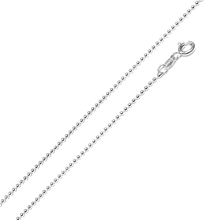 1.5mm Bead Sterling Silver .925 Chain | Choose Size - InnerVision Crystals