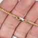 2.3mm 26" Franco Chain .925 Silver + 14K Plated - InnerVision Crystals