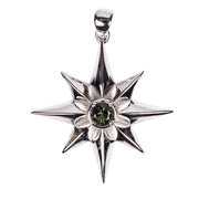 Star Pendant | Moldavite Gemstone .925 Silver - InnerVision Crystals