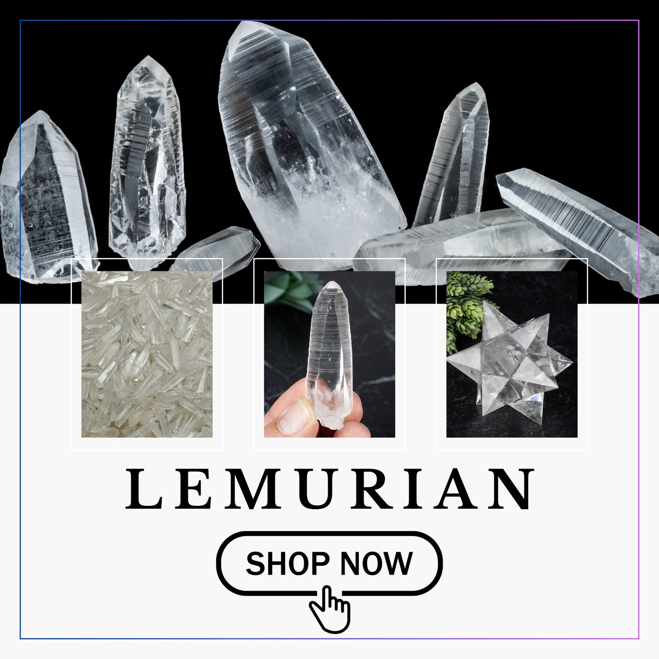Brazil Lemurian Seed Crystals InnerVision