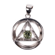 Alchemy Pendant | Moldavite Gemstone .925 Silver - InnerVision Crystals