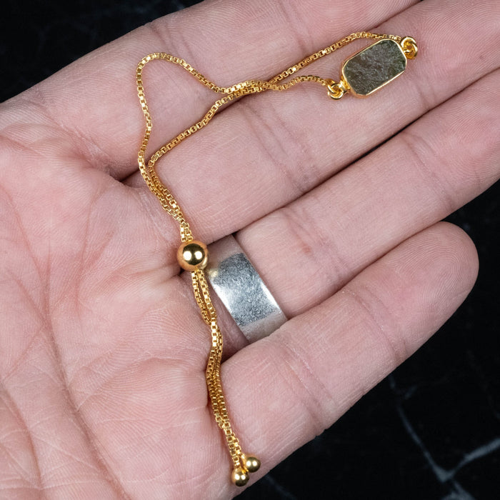 8" Adjustable Bracelet .925 Siver + 18K Gold | Choose Stone - InnerVision Crystals