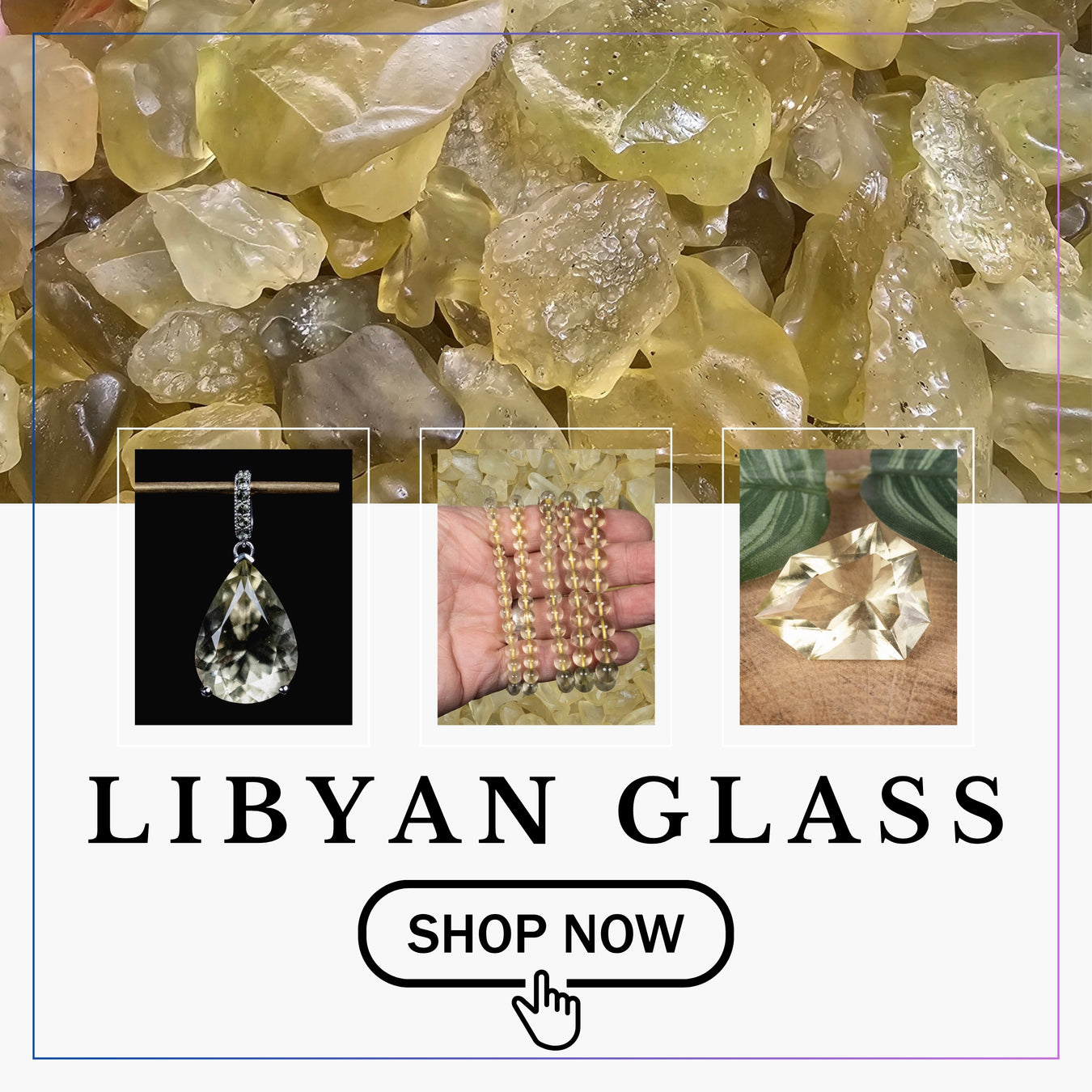 Libyan Desert Glass InnerVision Crystals