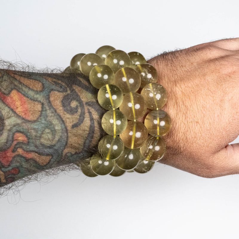 AAA Libyan Desert Glass Bead Bracelet | Choose Size - InnerVision Crystals
