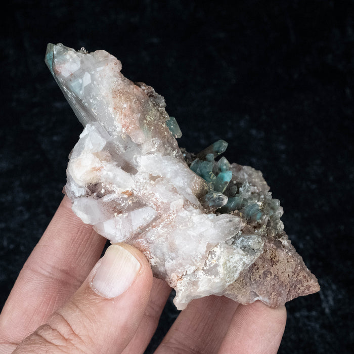 Ajoite in Quartz 202 g 108x62mm