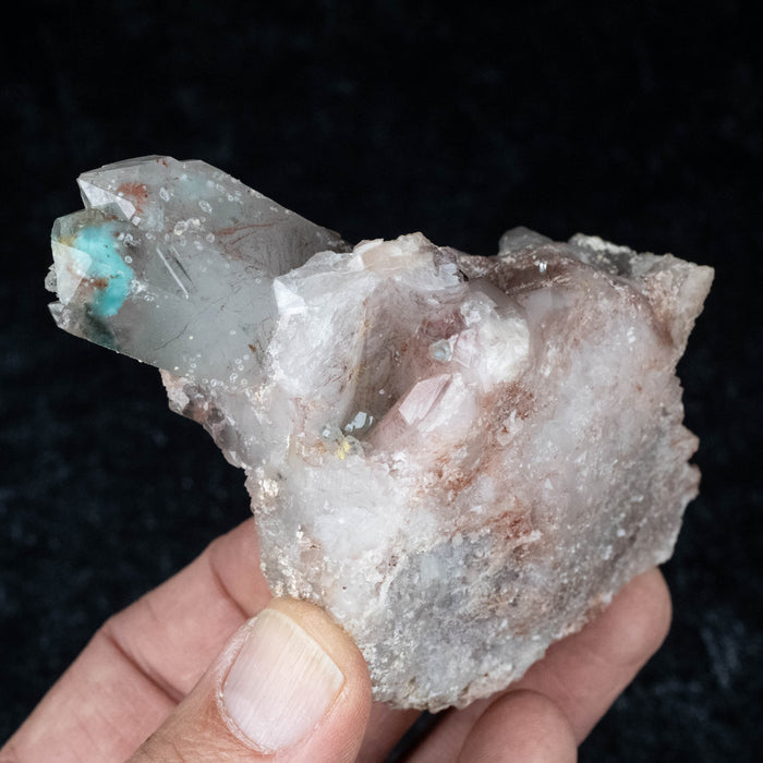 Ajoite in Quartz 202 g 108x62mm