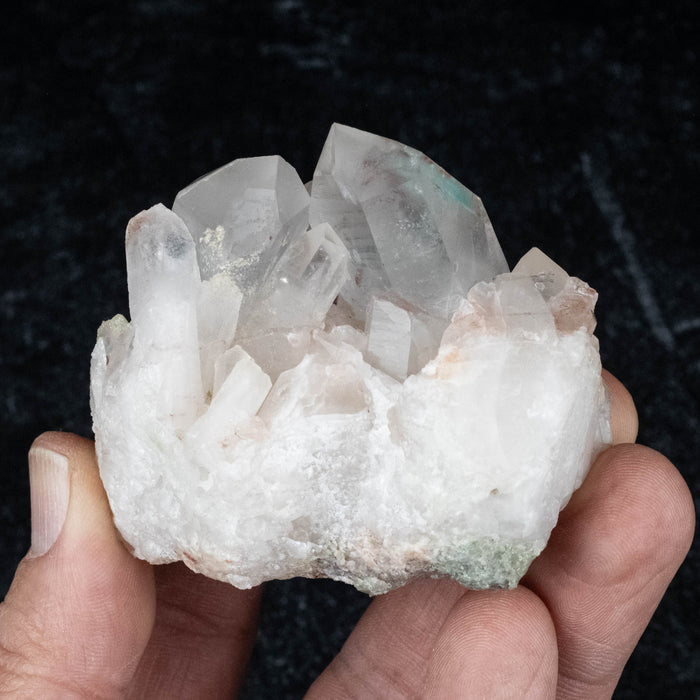 Ajoite in Quartz 164 g 67x54mm Cluster