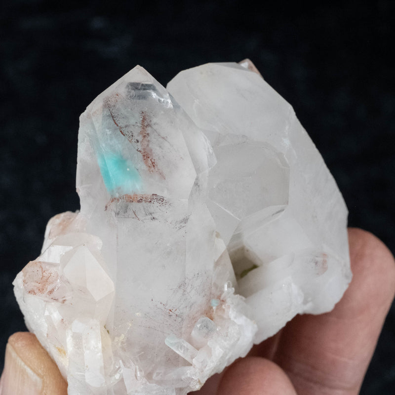 Ajoite in Quartz 164 g 67x54mm Cluster - InnerVision Crystals