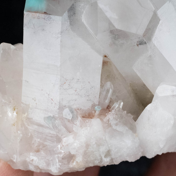 Ajoite in Quartz 164 g 67x54mm Cluster