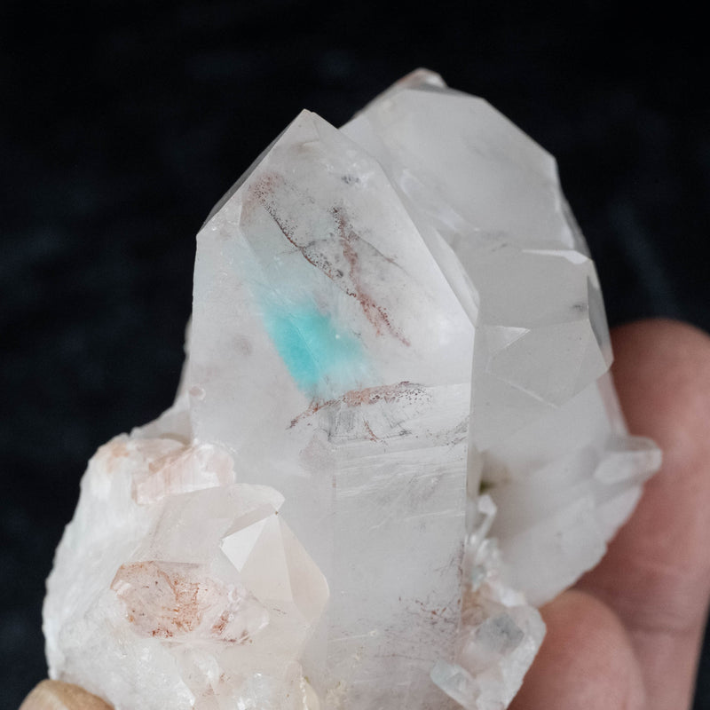 Ajoite in Quartz 164 g 67x54mm Cluster - InnerVision Crystals