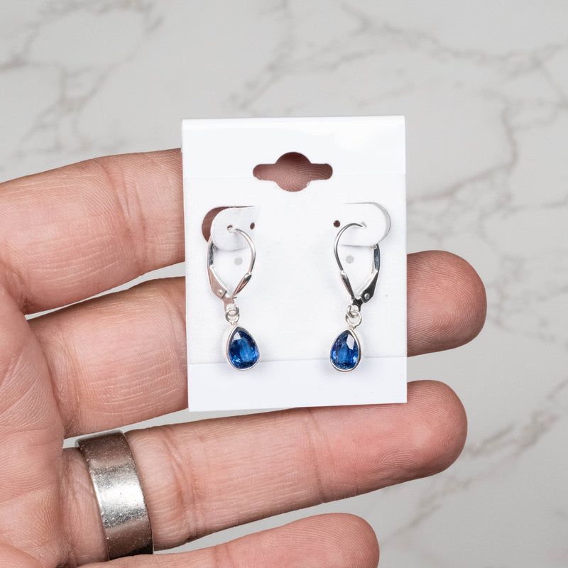 Kyanite Dangle Earrings 7x5mm .925 - InnerVision Crystals