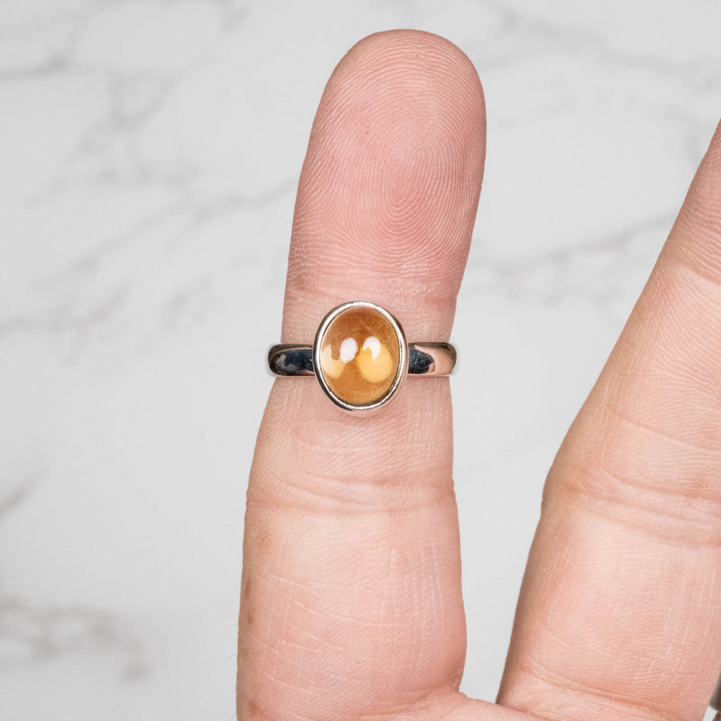 Citrine Ring 10x8mm .925 - InnerVision Crystals