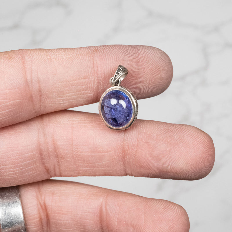 Tanzanite Pendant 21x12mm .925 - InnerVision Crystals