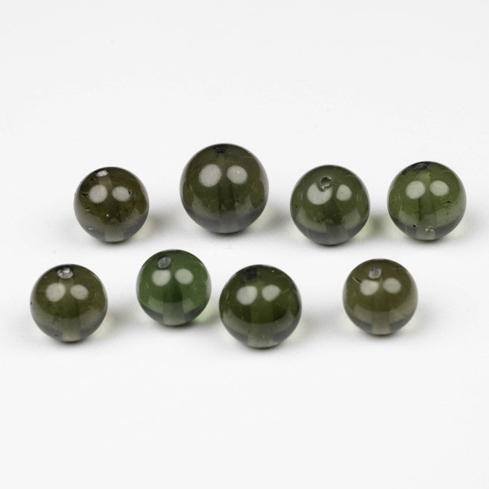 Moldavite Bead Lot 7 grams 8mm - 10.5mm