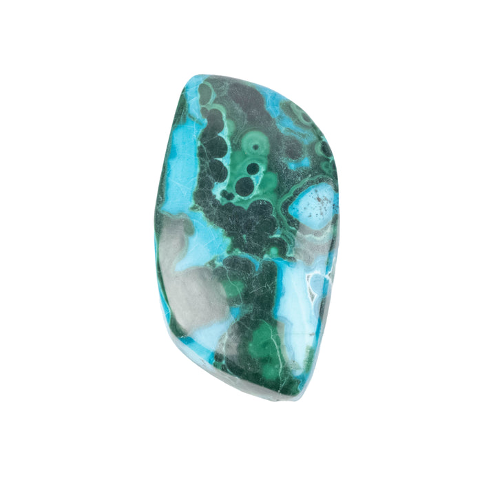 Chryscocolla + Malachite Cabochon 28.35 ct 32x18mm