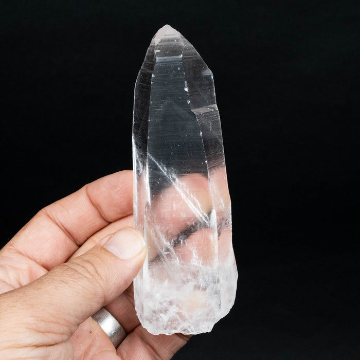 Lemurian Seed Quartz Crystal with Phantom 181 g 122x42mm