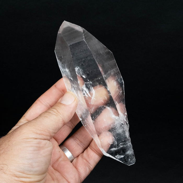 Lemurian Seed Quartz Crystal *DT with Phantom 313 g 155x56mm