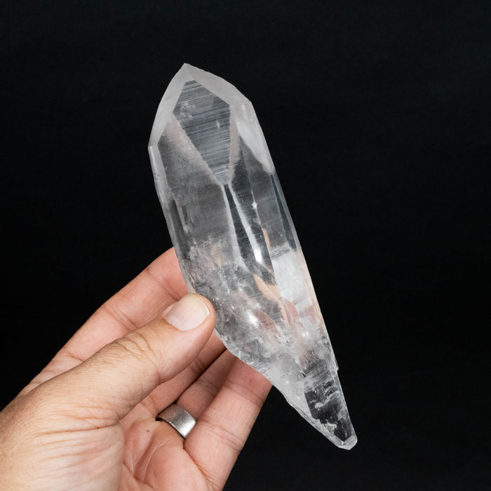 Lemurian Seed Quartz Crystal *DT with Phantom 313 g 155x56mm