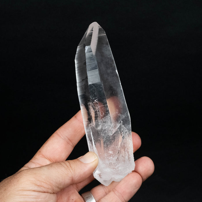 Lemurian Seed Quartz Crystal 266 g 142x38mm