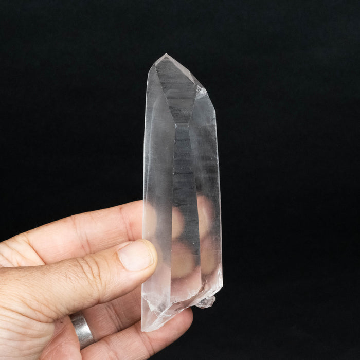 Lemurian Seed Quartz Crystal with Phantom 185 g 125x36mm
