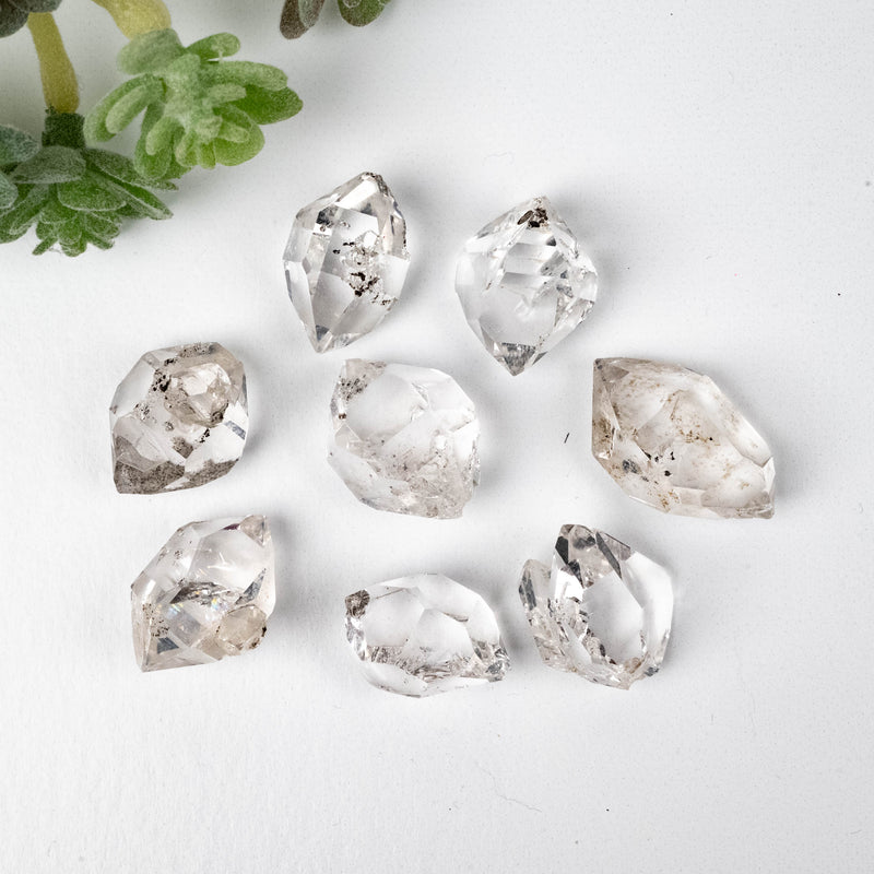 Herkimer Diamond Quartz Crystal Lot 23.12 g 17mm - 22mm B+ / A grade - InnerVision Crystals