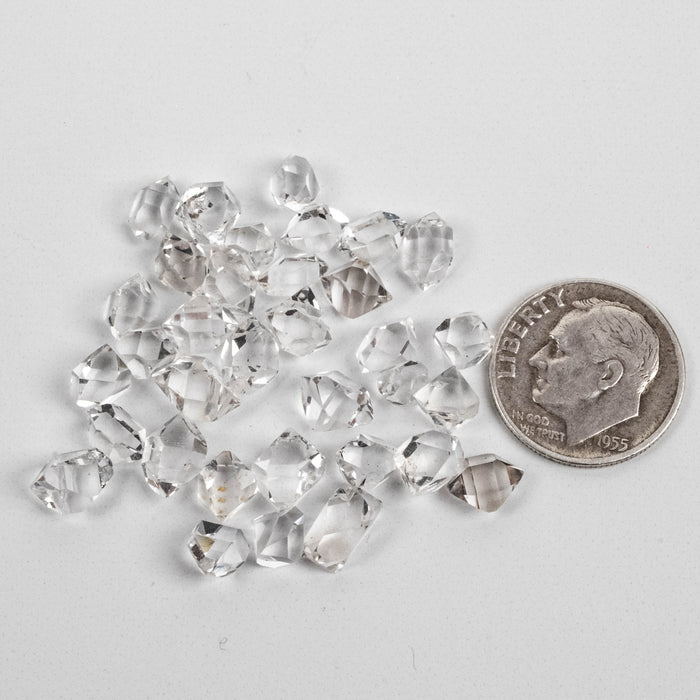Herkimer Diamond Quartz Crystal 5.85 g 6-8mm A+/AA Lot
