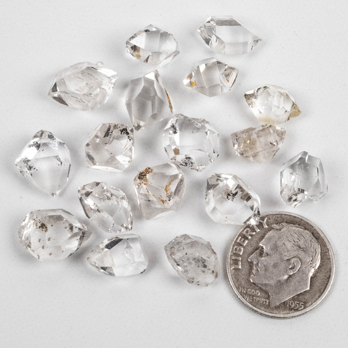 Herkimer Diamond Quartz Crystal 10.53 g 9-12mm B/A/A+ Lot