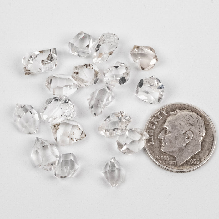 Herkimer Diamond Quartz Crystal 5.49 g 7-9mm B/A/A+ Lot