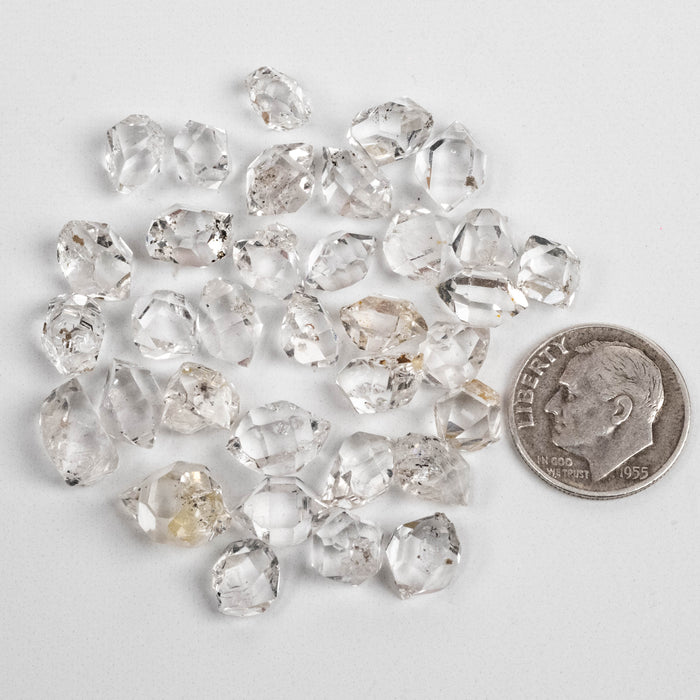 Herkimer Diamond Quartz Crystal 12.79 g 6-10mm B/A/A+ Lot