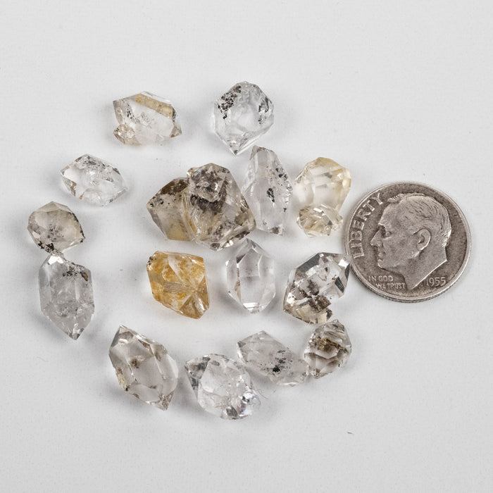 Herkimer Diamond Quartz Crystal 10.45 g 8-16mm B/A Lot