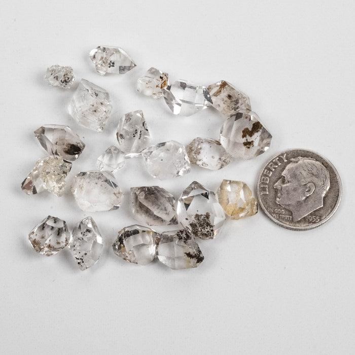 Herkimer Diamond Quartz Crystal 12.82 g 6-13mm B/A Lot