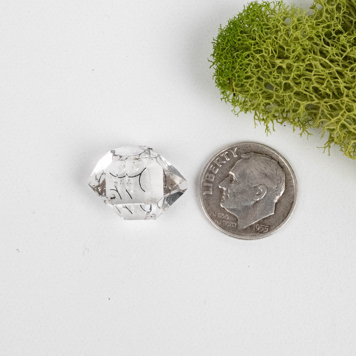 Herkimer Diamond Quartz Crystal 2.51 g 17x13mm A+ with Inclusions