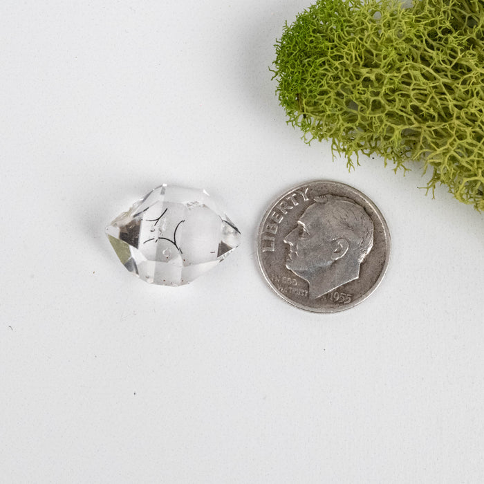 Herkimer Diamond Quartz Crystal 2.51 g 17x13mm A+ with Inclusions