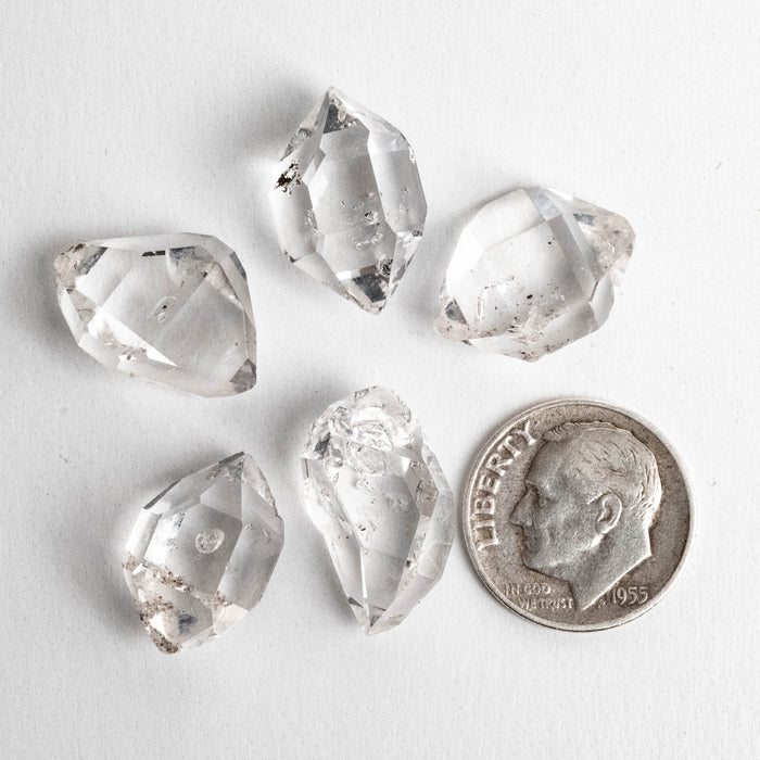 Herkimer Diamond Quartz Crystals Lot 10.28 g 16-18mm A/A+