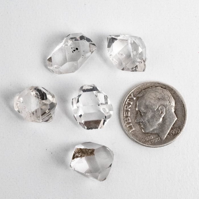 Herkimer Diamond Quartz Crystals Lot 5.36 g 12-14mm A+