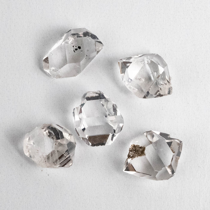 Herkimer Diamond Quartz Crystals Lot 5.36 g 12-14mm A+