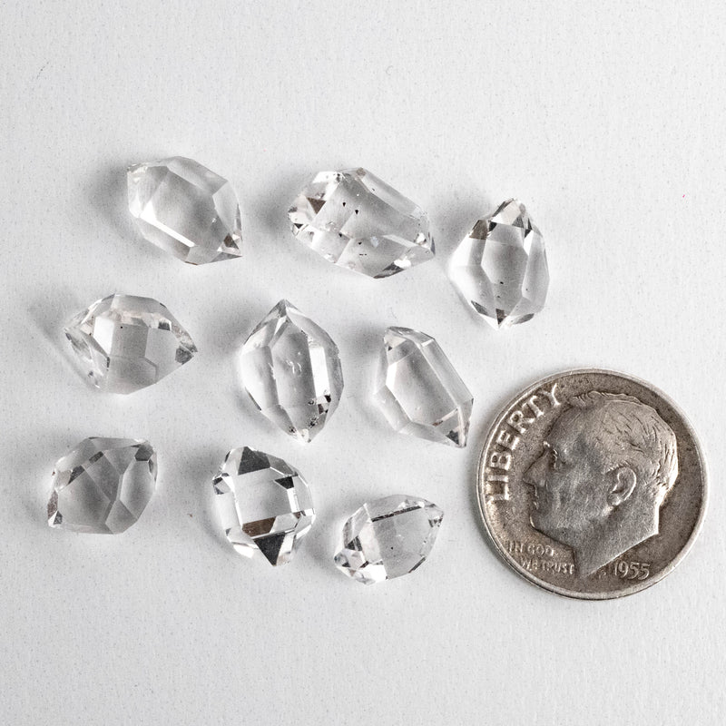 Herkimer Diamond Quartz Crystals Lot 4.29 g 8-11mm A+/AA - InnerVision Crystals