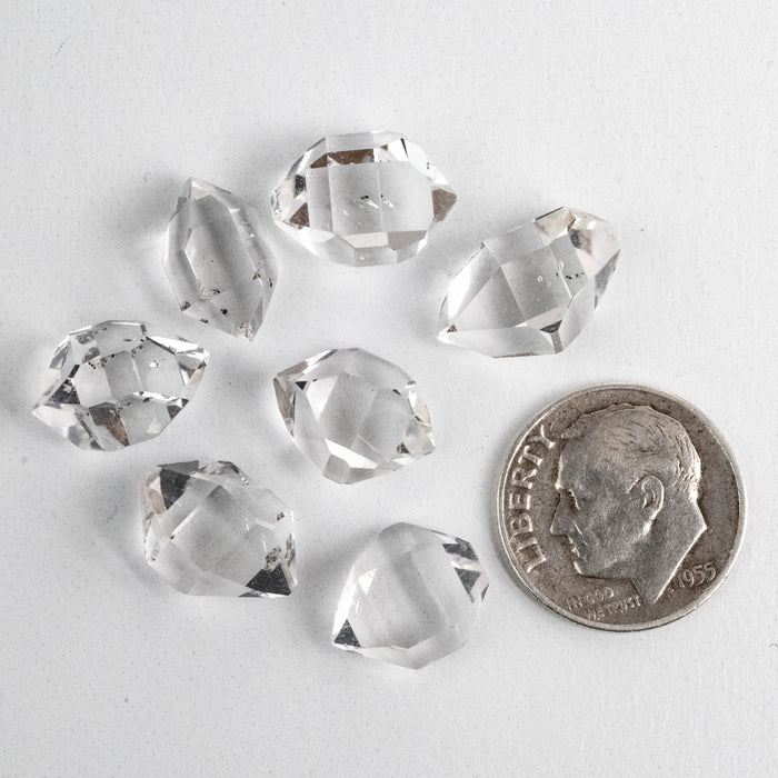 Herkimer Diamond Quartz Crystals Lot 6.78 g 11-13mm A+/AA