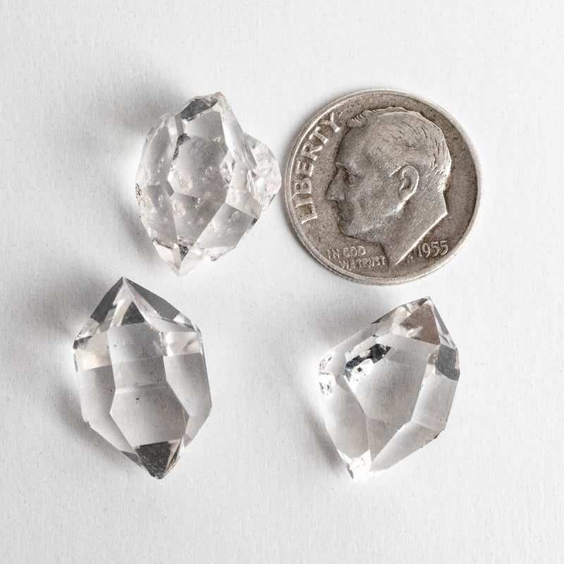 Herkimer Diamond Quartz Crystals Lot 6.78 g 16-18mm A+ - InnerVision Crystals